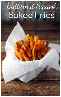 Roasted Butternut Squash Baked Fries
